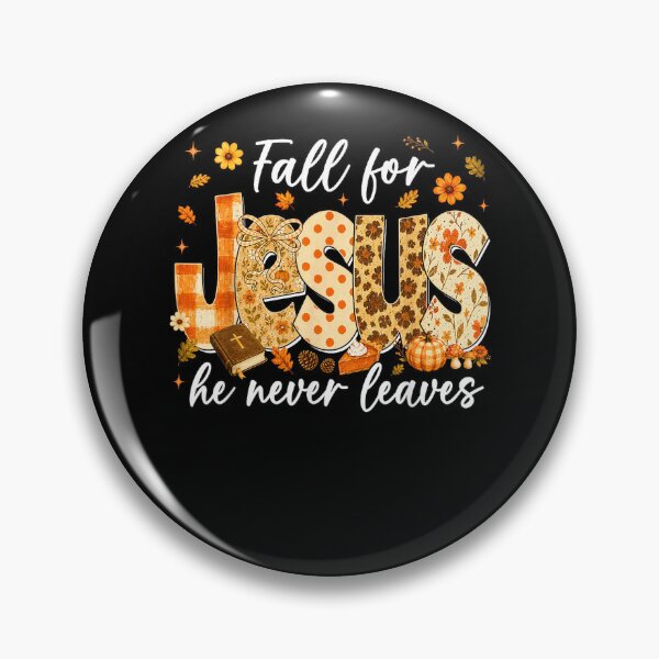 Item preview, Fall for Jesus He Never Leaves Pumpkin Autumn Christian God designed and sold by TaraxDoolittle.