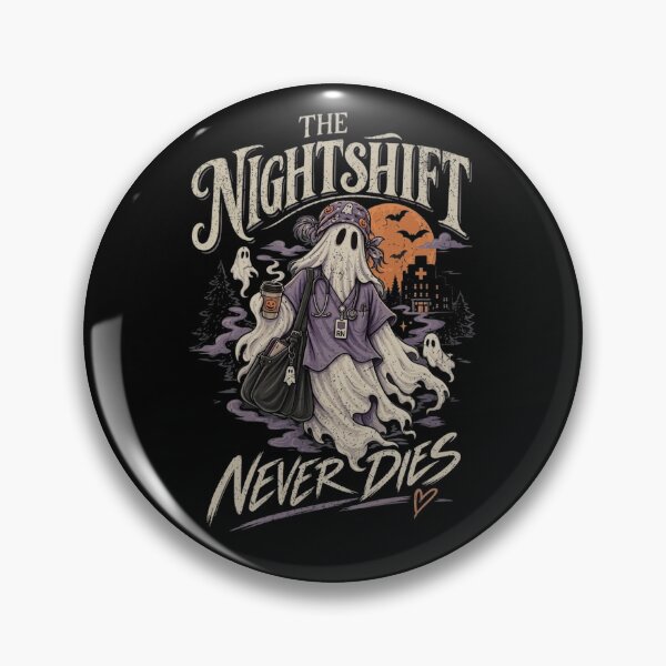 Item preview, The Nightshift Never Dies Nurse Comfort Colors Shirt, Spooky Boo Tee, Healthcare Worker Gift, Fall Nursing Shirt, Nurse Appreciation Gift designed and sold by ChockletBoy.