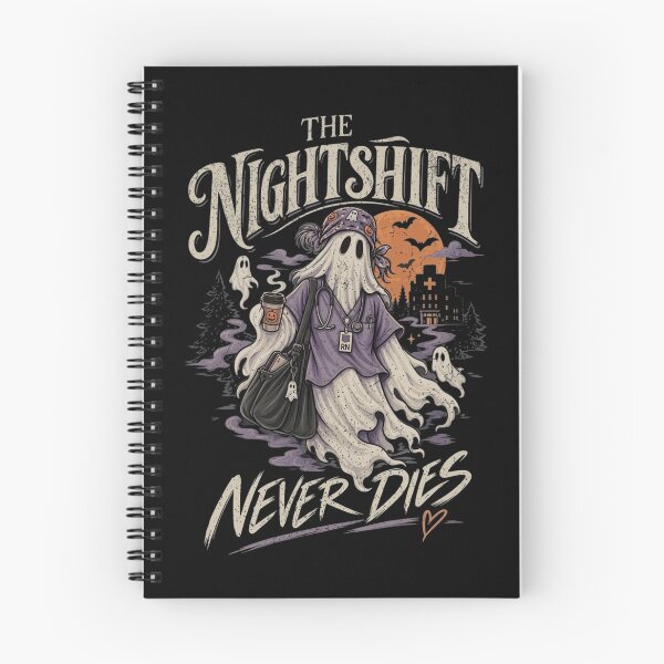 Item preview, The Nightshift Never Dies Nurse Comfort Colors Shirt, Spooky Boo Tee, Healthcare Worker Gift, Fall Nursing Shirt, Nurse Appreciation Gift designed and sold by ChockletBoy.