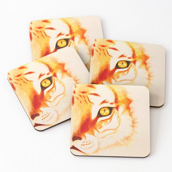 Item preview, Golden Tiger Fluid Acrylic Painting designed and sold by Stickexx.