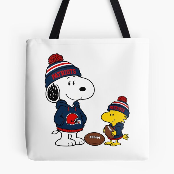 Item preview, Snoopy & Woodstock New England Patriots Football Retro F226 designed and sold by GLUVY-THEME.