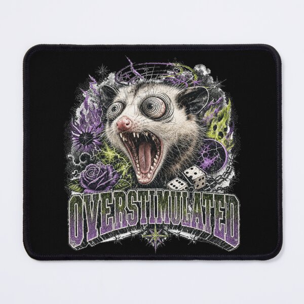 Item preview, Overstimulated Screaming Opossum Grunge designed and sold by Yellowriversss.