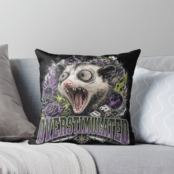 Item preview, Overstimulated Screaming Opossum Grunge designed and sold by Yellowriversss.