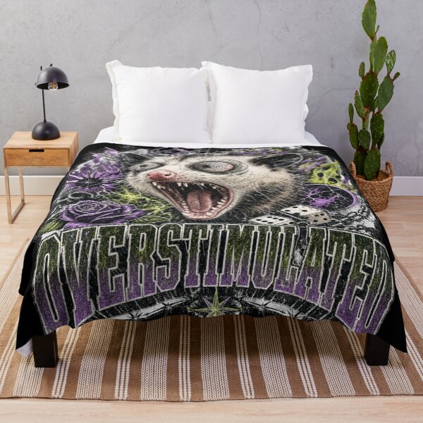 Item preview, Overstimulated Screaming Opossum Grunge designed and sold by Yellowriversss.