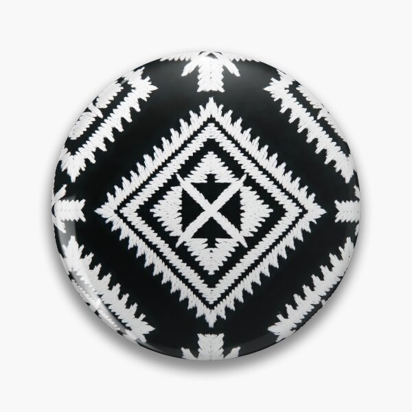 Item preview, Black and White Ukrainian Ethnic Geometric Embroidery Seamless Pattern designed and sold by Holub Art Studio & design.
