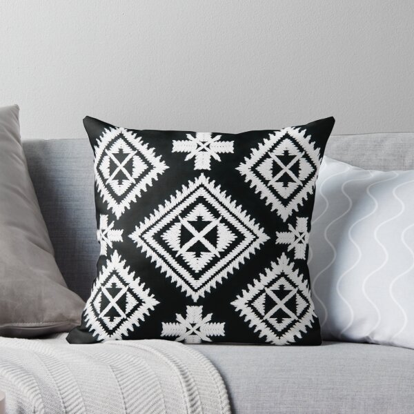 Item preview, Black and White Ukrainian Ethnic Geometric Embroidery Seamless Pattern designed and sold by Holub Art Studio & design.