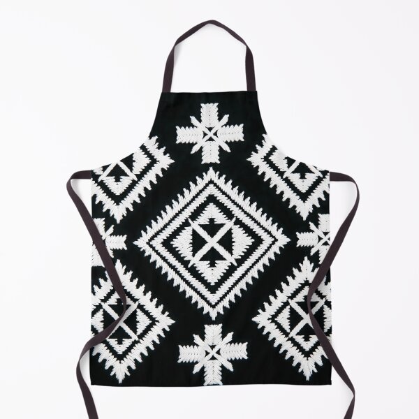 Aperçu de l'œuvre Motif sans couture de broderie géométrique ethnique ukrainienne en noir et blanc créée et vendue par Holub Art Studio & design.