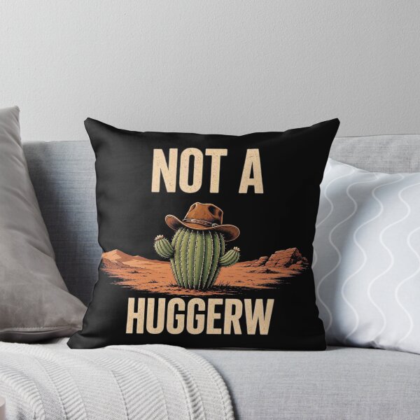 Item preview, Not A Hugger Sarcastic Cowboy Cactus designed and sold by TheEndDesign.