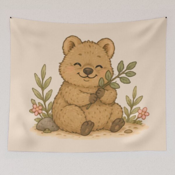 Item preview, Happy Quokka designed and sold by MellowMunchkins.