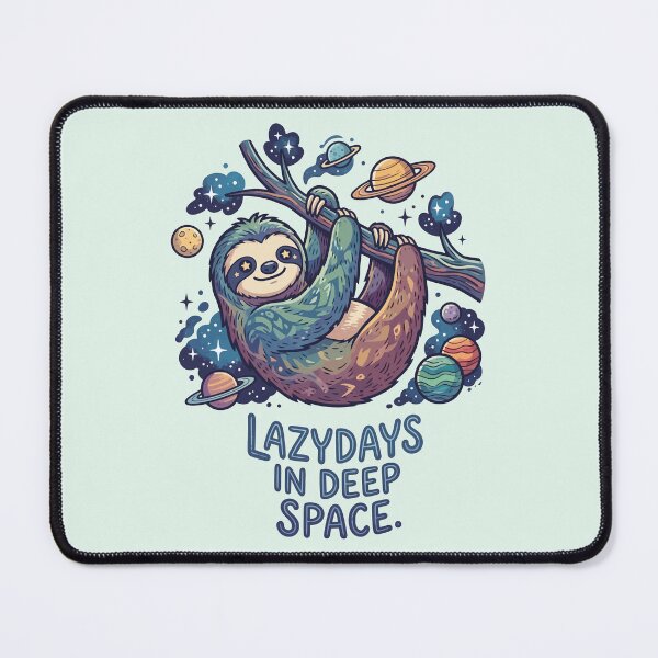 Item preview, Lazy Days In Deep Space Cosmic Sloth Planets designed and sold by Amir Faysal.