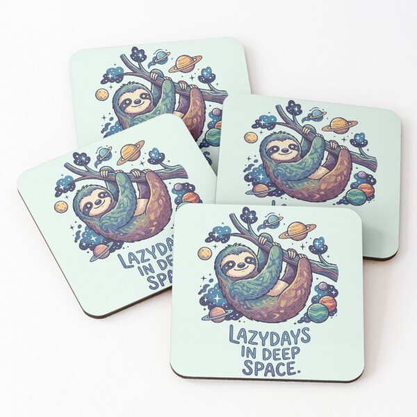 Item preview, Lazy Days In Deep Space Cosmic Sloth Planets designed and sold by Amir Faysal.