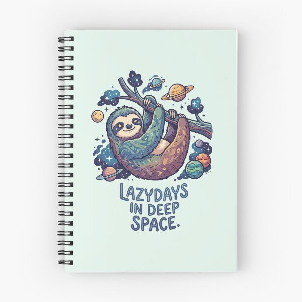 Item preview, Lazy Days In Deep Space Cosmic Sloth Planets designed and sold by Amir Faysal.