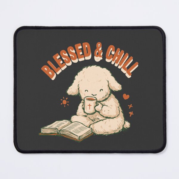 Item preview, Blessed & Chill Christian Lamb Bible Reading designed and sold by NicolasGlowArt.
