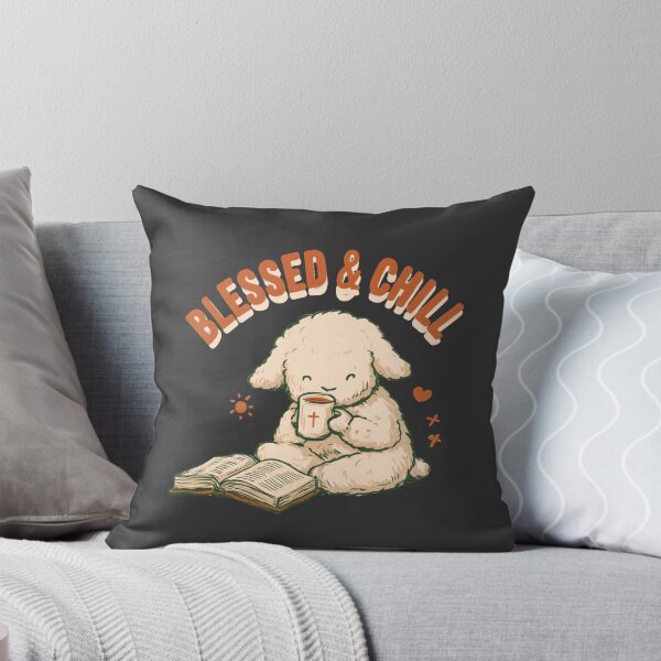 Item preview, Blessed & Chill Christian Lamb Bible Reading designed and sold by NicolasGlowArt.