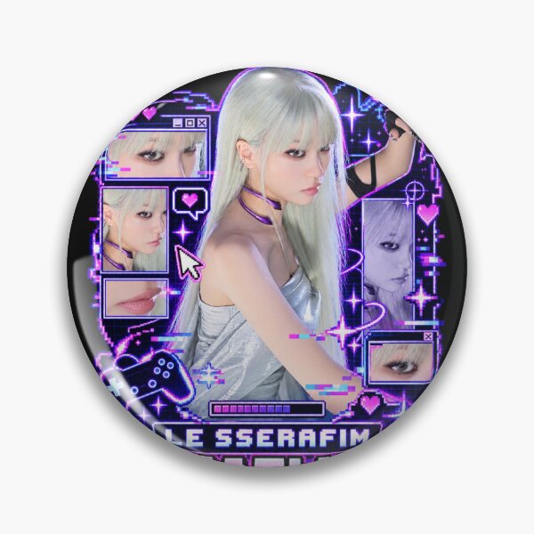 Item preview, Chaewon LE SSERAFIM Made My Night Cyber Futuristic Merch designed and sold by Valereekmerch.