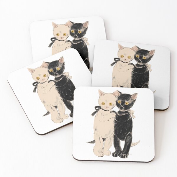 Item preview, Cute Twin Cats Sticker designed and sold by raaxeyaha.