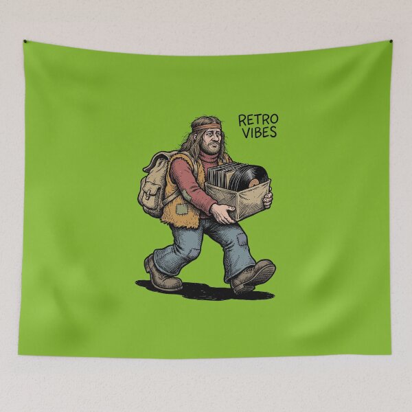 Item preview, Crate Digger: Vintage Vinyl Underground Comix Art designed and sold by FreiherrPK.
