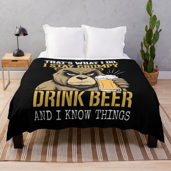 Item preview, Grumpy Bear I Drink Beer And I Know Things designed and sold by SAIMENEZ.