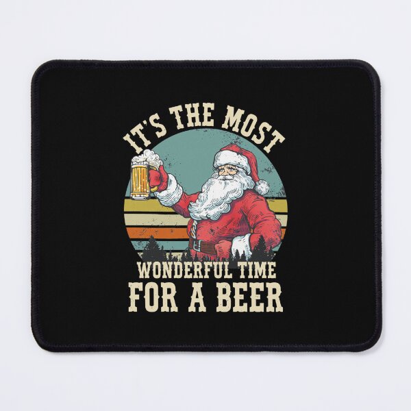 Item preview, Wonderful Time For A Beer Santa Retro designed and sold by SAIMENEZ.