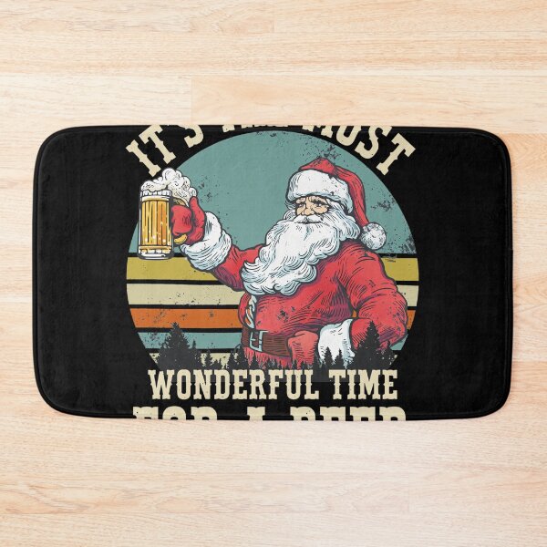 Item preview, Wonderful Time For A Beer Santa Retro designed and sold by SAIMENEZ.