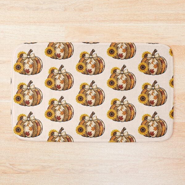 Item preview, Autumn Leopard Pattern Pumpkin with Sunflowers Clipart designed and sold by zozo-shop.