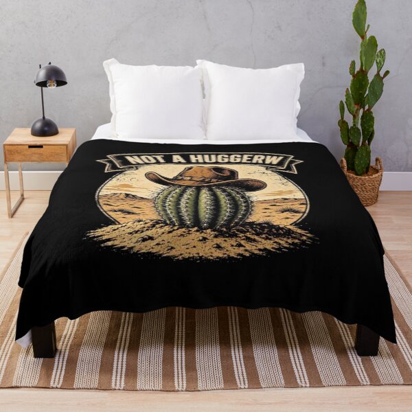 Item preview, Not A Hugger Sarcastic Cowboy Cactus designed and sold by TheEndDesign.