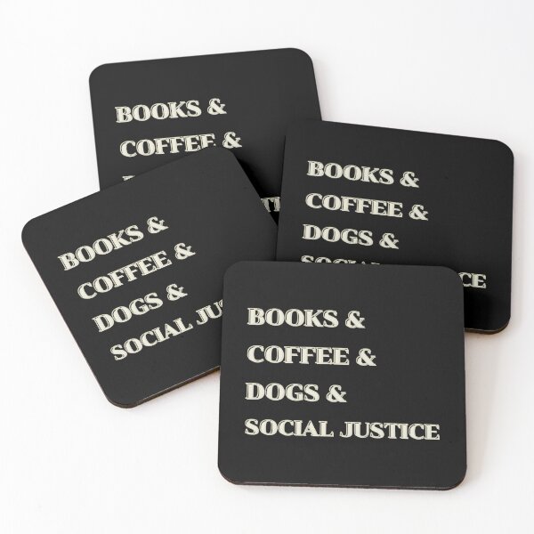 Item preview, Books And Coffee And Dogs And Social Justice designed and sold by teeashirtsb.