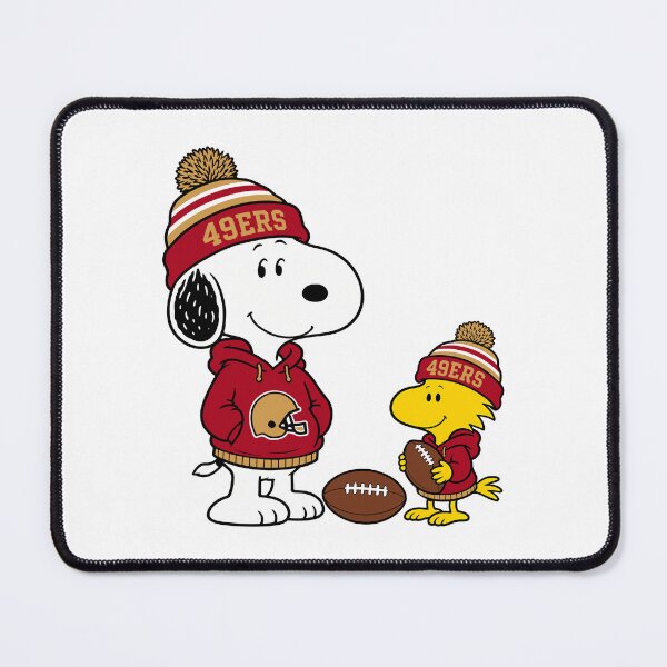 Item preview, Snoopy & Woodstock San Francisco 49ers Football Retro F228 designed and sold by GLUVY-THEME.