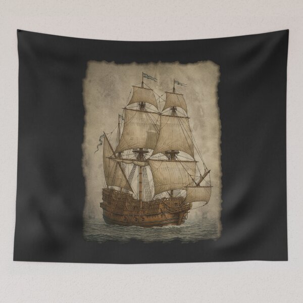 Item preview, Portuguese Nau: Age of Discovery Renaissance Carrack Art designed and sold by FreiherrPK.