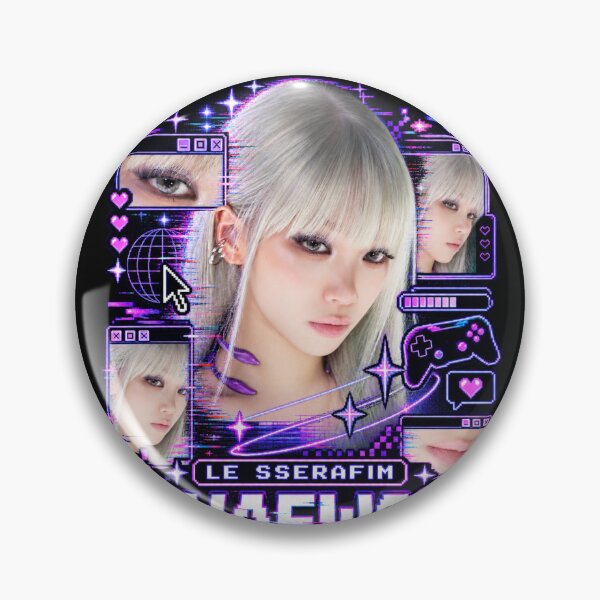 Item preview, Kim Chaewon Made My Night Neon Digital Game UI Fan Art designed and sold by Valereekmerch.