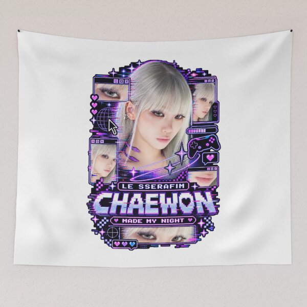 Item preview, Kim Chaewon creó mi noche Neon Digital Game UI Fan Art designed and sold by Valereekmerch.