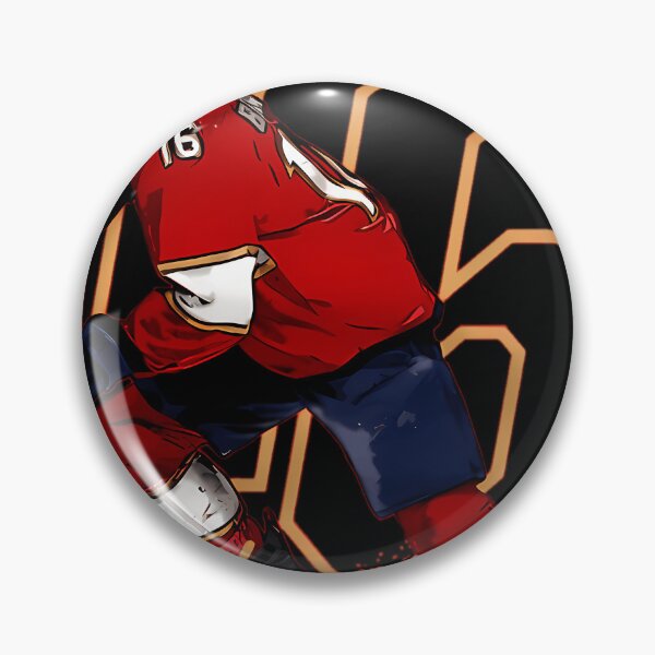 Item preview, Depicting Aleksander Barkov Skating With Stick In Red Florida  designed and sold by ZhengGamerMerch.