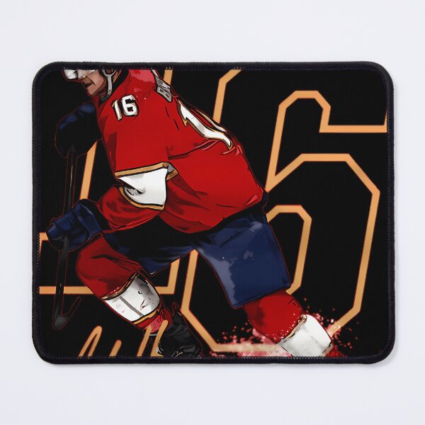 Item preview, Depicting Aleksander Barkov Skating With Stick In Red Florida  designed and sold by ZhengGamerMerch.