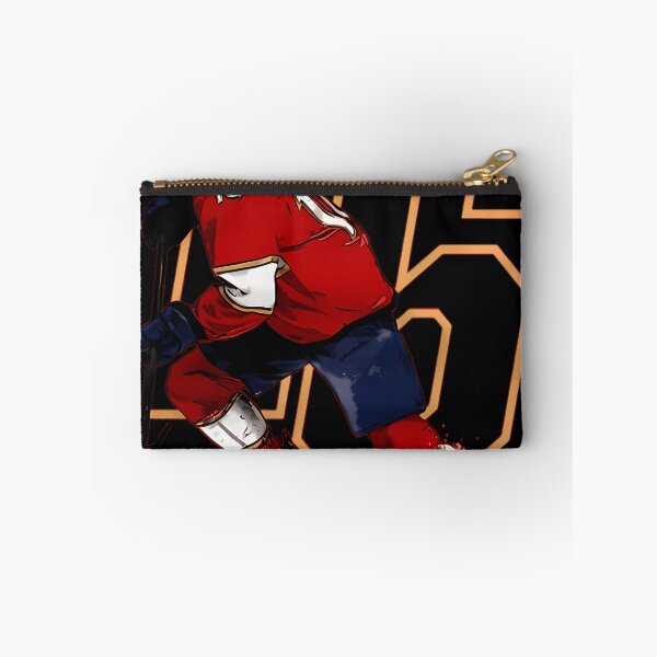 Item preview, Depicting Aleksander Barkov Skating With Stick In Red Florida  designed and sold by ZhengGamerMerch.