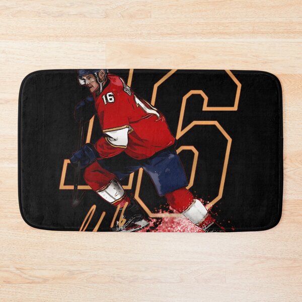 Item preview, Depicting Aleksander Barkov Skating With Stick In Red Florida  designed and sold by ZhengGamerMerch.