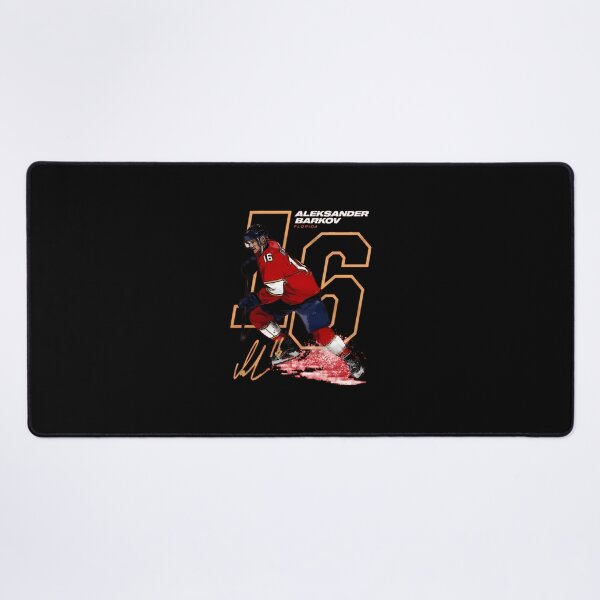 Item preview, Depicting Aleksander Barkov Skating With Stick In Red Florida  designed and sold by ZhengGamerMerch.