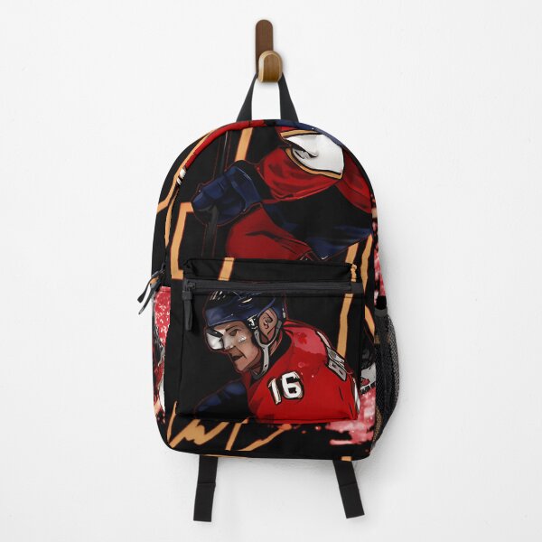 Item preview, Depicting Aleksander Barkov Skating With Stick In Red Florida designed and sold by ZhengGamerMerch.