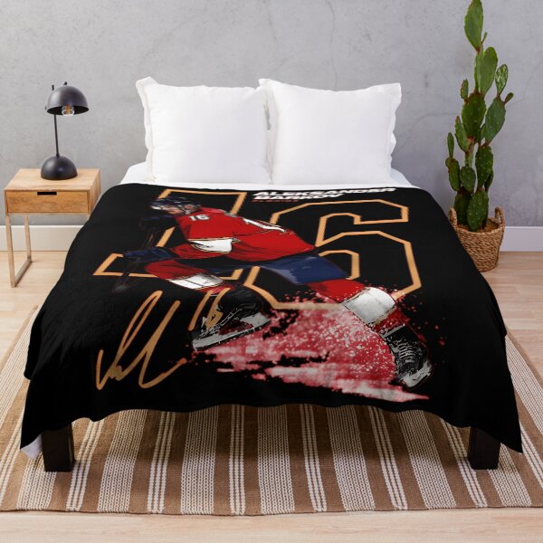 Item preview, Depicting Aleksander Barkov Skating With Stick In Red Florida  designed and sold by ZhengGamerMerch.