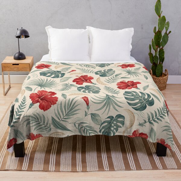 Artikelvorschau, Kleidung und Accessoires mit Hibiskusmuster entworfen und verkauft von Island Pace Design.