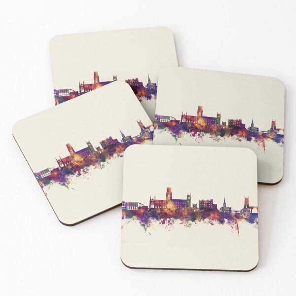 Item preview, Durham England Skyline Cityscape designed and sold by ArtPrints.
