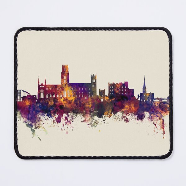 Item preview, Durham England Skyline Cityscape designed and sold by ArtPrints.
