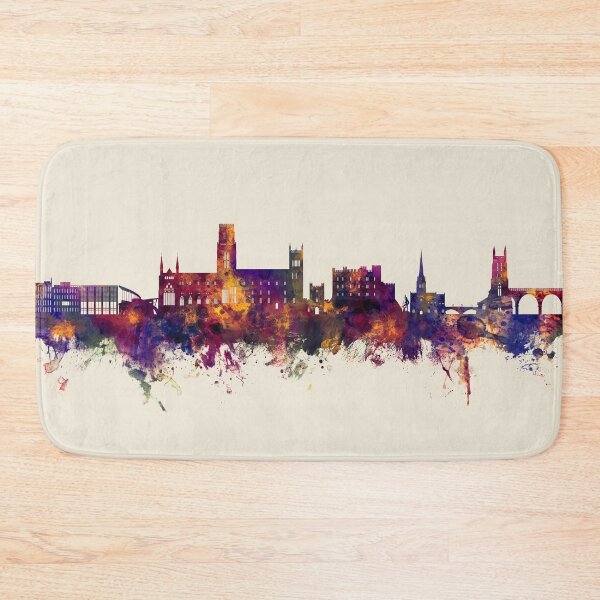 Item preview, Durham England Skyline Cityscape designed and sold by ArtPrints.