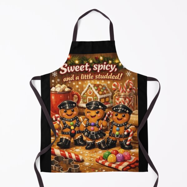 Item preview, Camp Christmas Gang Gay Leather Collection "Sweet, Spicy & Studded" Gay Leather Pride Graphic Design designed and sold by ItsAKinkThing.
