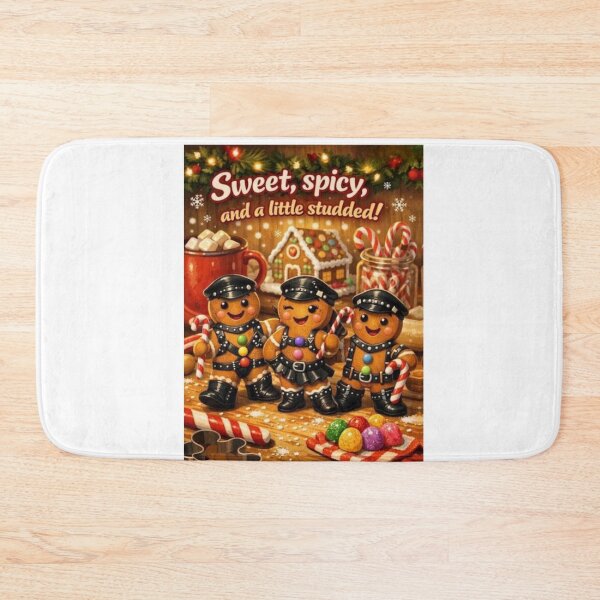Item preview, Camp Christmas Gang Gay Leather Collection "Sweet, Spicy & Studded" Gay Leather Pride Graphic Design designed and sold by ItsAKinkThing.