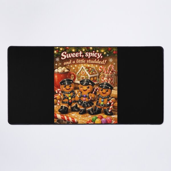 Item preview, Camp Christmas Gang Gay Leather Collection "Sweet, Spicy & Studded" Gay Leather Pride Graphic Design designed and sold by ItsAKinkThing.