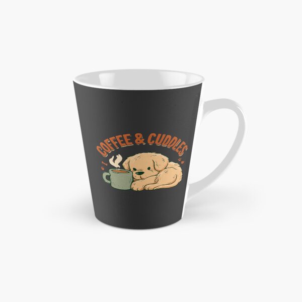 Item preview, Coffee & Cuddles Puppy Dog Lover Cozy Mug Design designed and sold by NicolasGlowArt.