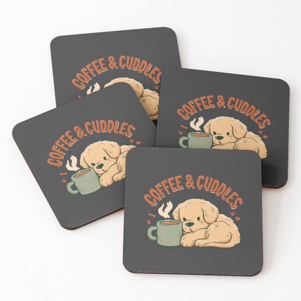 Item preview, Coffee & Cuddles Puppy Dog Lover Cozy Mug Design designed and sold by NicolasGlowArt.