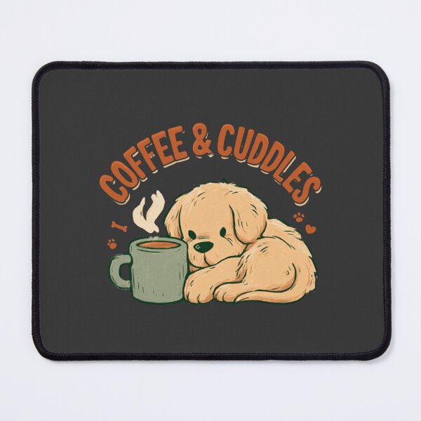 Item preview, Coffee & Cuddles Puppy Dog Lover Cozy Mug Design designed and sold by NicolasGlowArt.