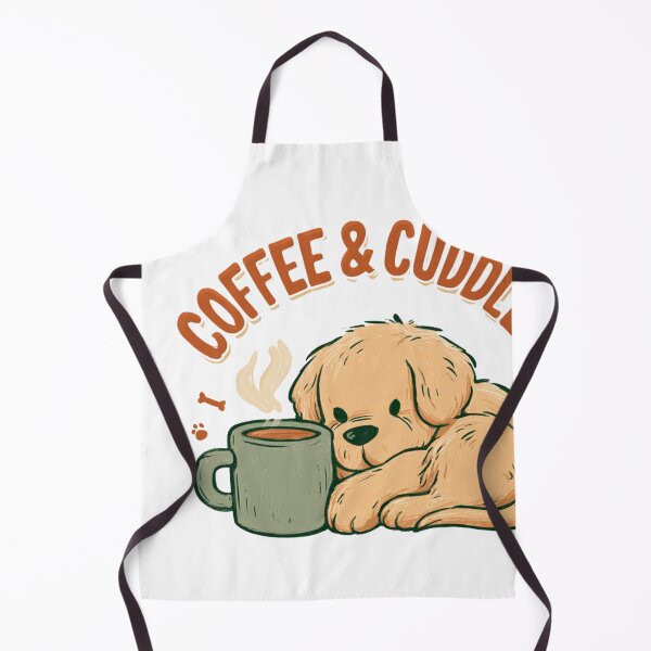 Item preview, Coffee & Cuddles Puppy Dog Lover Cozy Mug Design designed and sold by NicolasGlowArt.