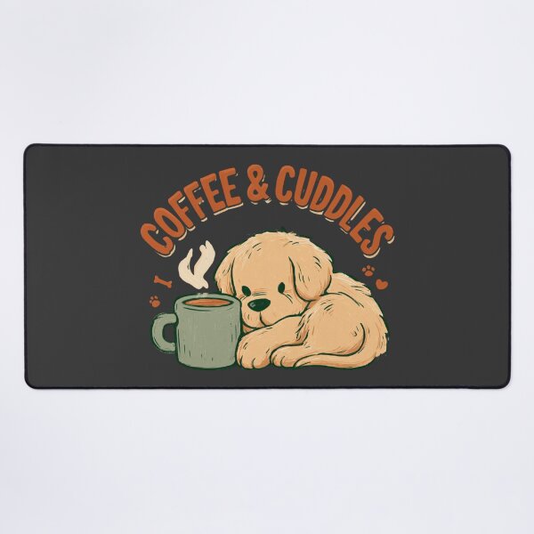 Item preview, Coffee & Cuddles Puppy Dog Lover Cozy Mug Design designed and sold by NicolasGlowArt.